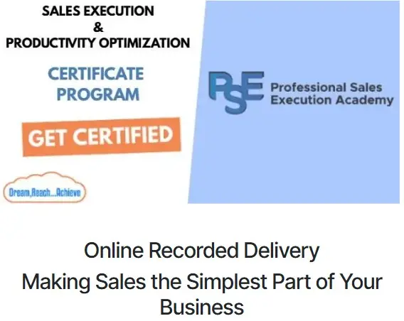 Professional Sales Execution - Online Recorded Delivery