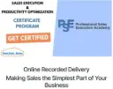 Professional Sales Execution - Online Recorded Delivery
