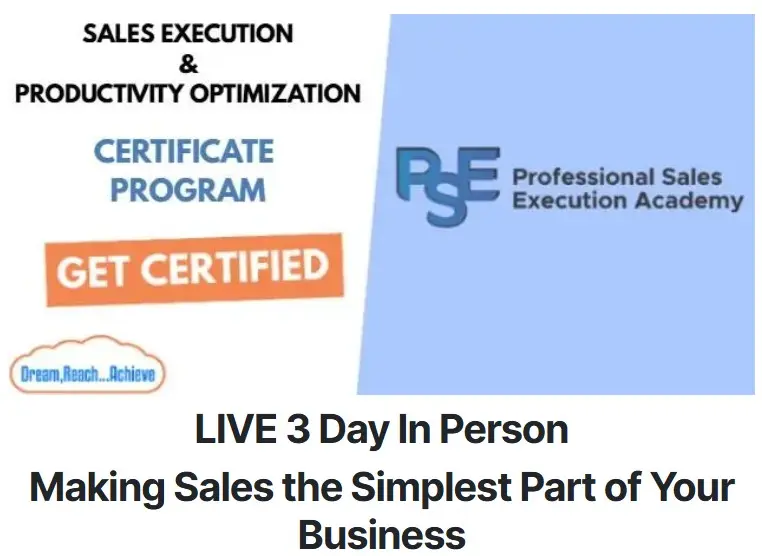 Professional Sales Execution - Live 3 Day In Person